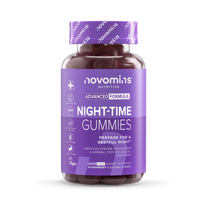 Night-Time Raspberry Flavoured 60 Gummies
