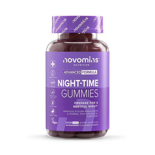 Night-Time Raspberry Flavoured 60 Gummies