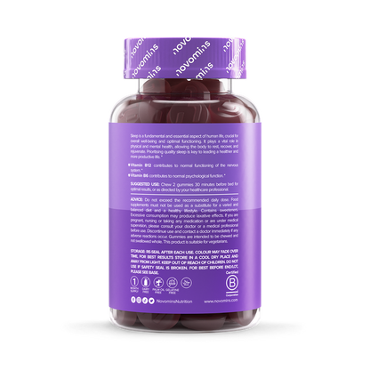 Night-Time Raspberry Flavoured 60 Gummies