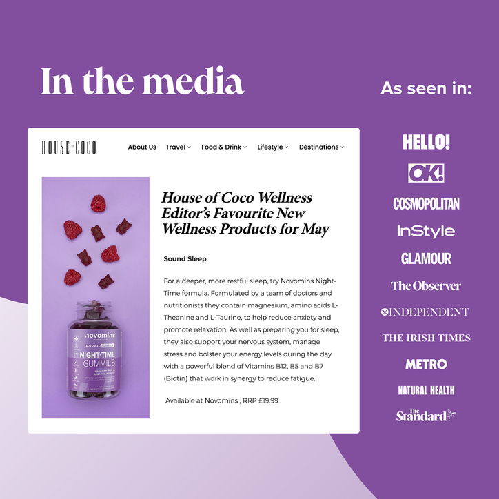 Night-Time Raspberry Flavoured 60 Gummies