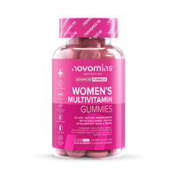 Women's multivitamin gummies in a bottle with 60 blackberry-flavored gummies for daily nutrition and wellness.